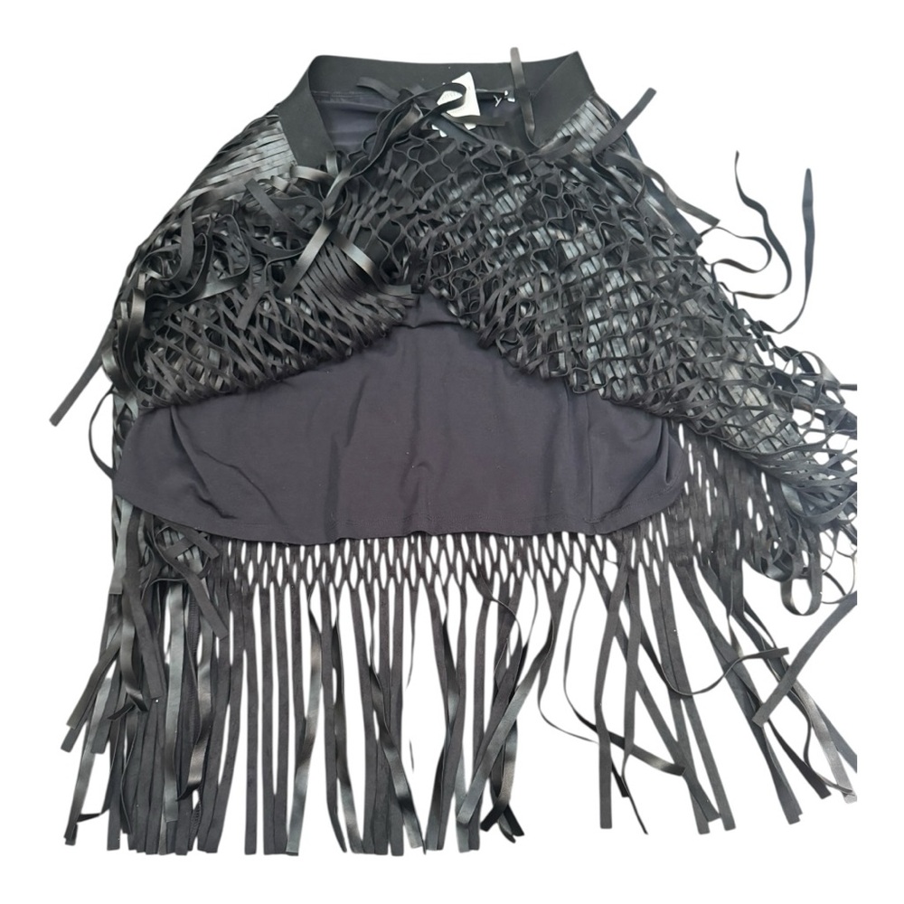 Nordstrom Trouvé midi length fringe skirt Large - Picture 11 of 11